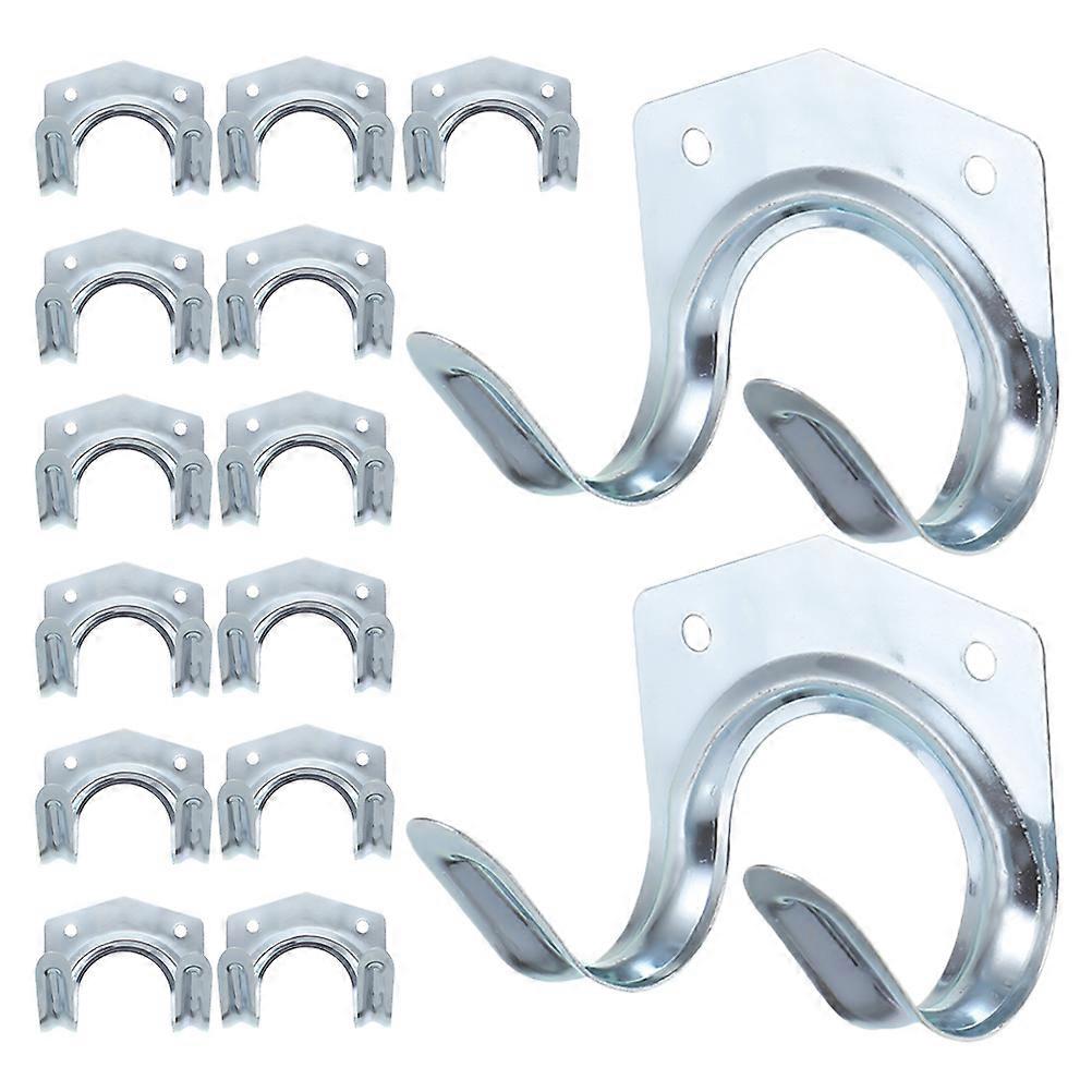 Heavy Duty Garage Hooks Multi Functional Utility Hanger For Garden Tools Silver 7 00X6 00X5 50CM Tool Storage 15Pack