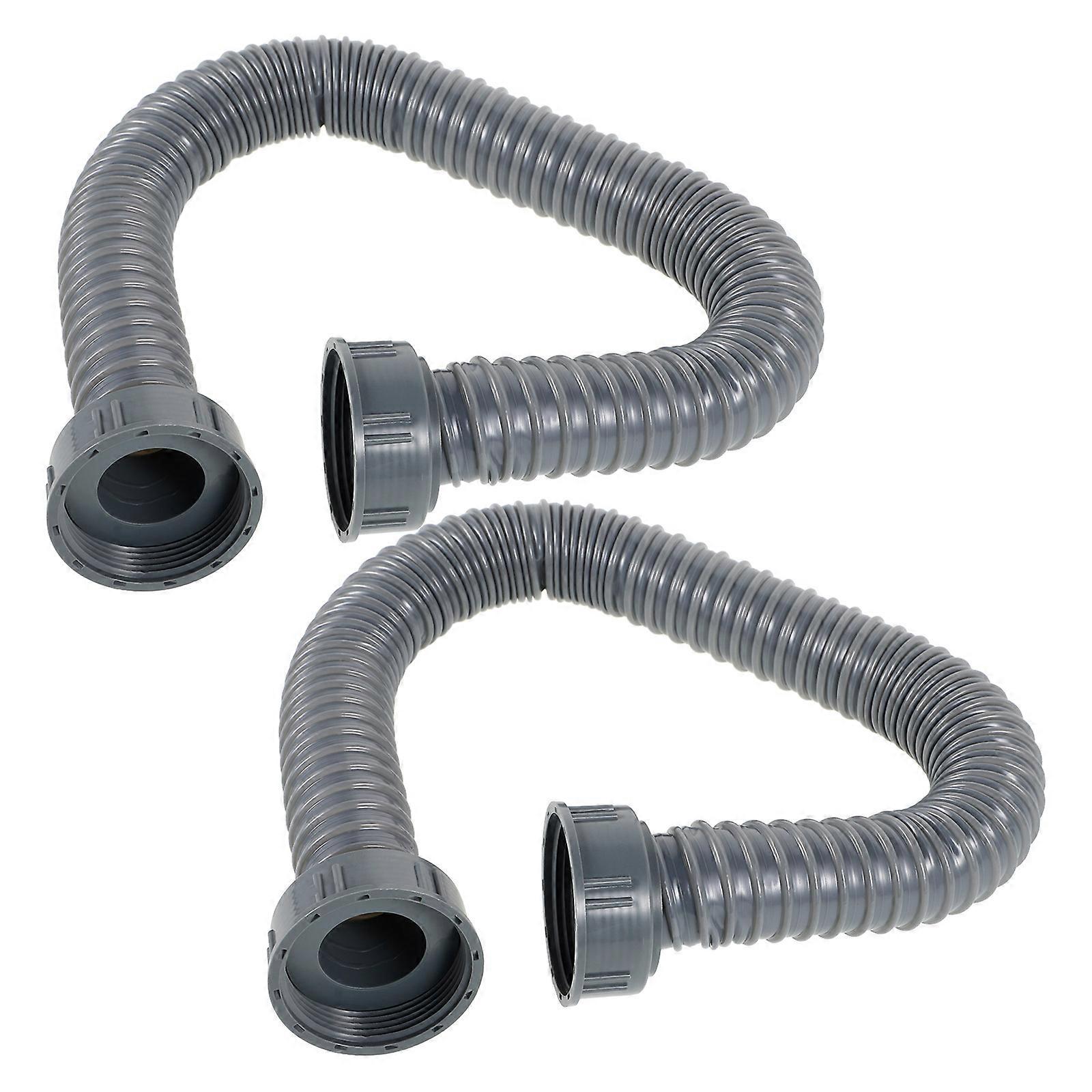 Flexible Kitchen Sink Drain Pipe – Durable Bathroom Waste Drainer Tube with Thread Connection for Easy Installation and Efficient Drainage