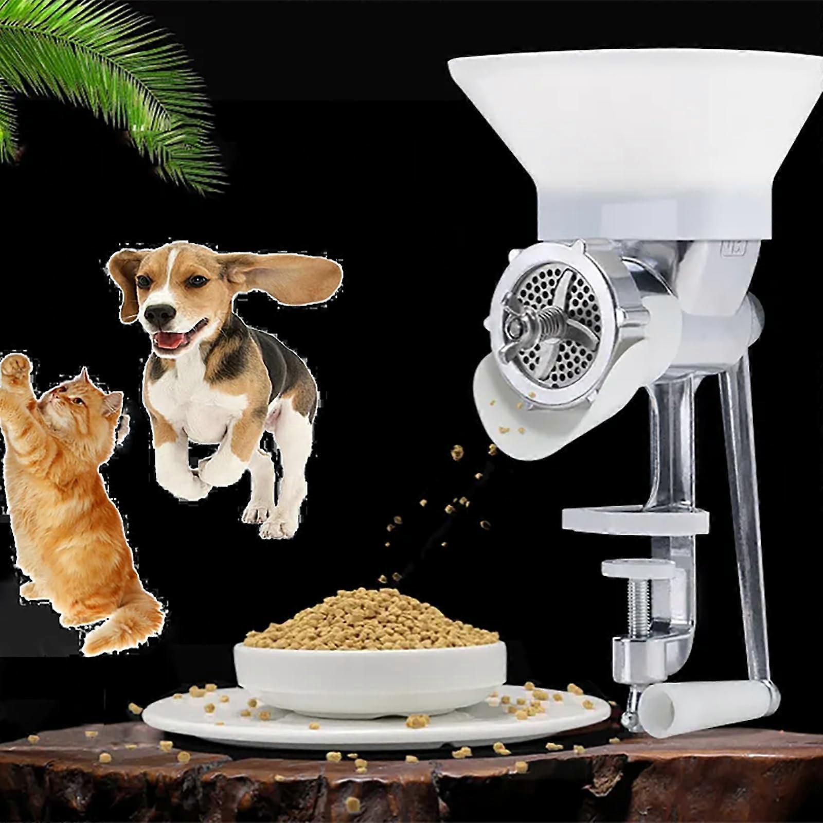 Manual Pellet Machine, 1.5/2.5/4/6/7mm Molds Pet Feed Pellet Machine for Birds, Cats, Small Dogs
