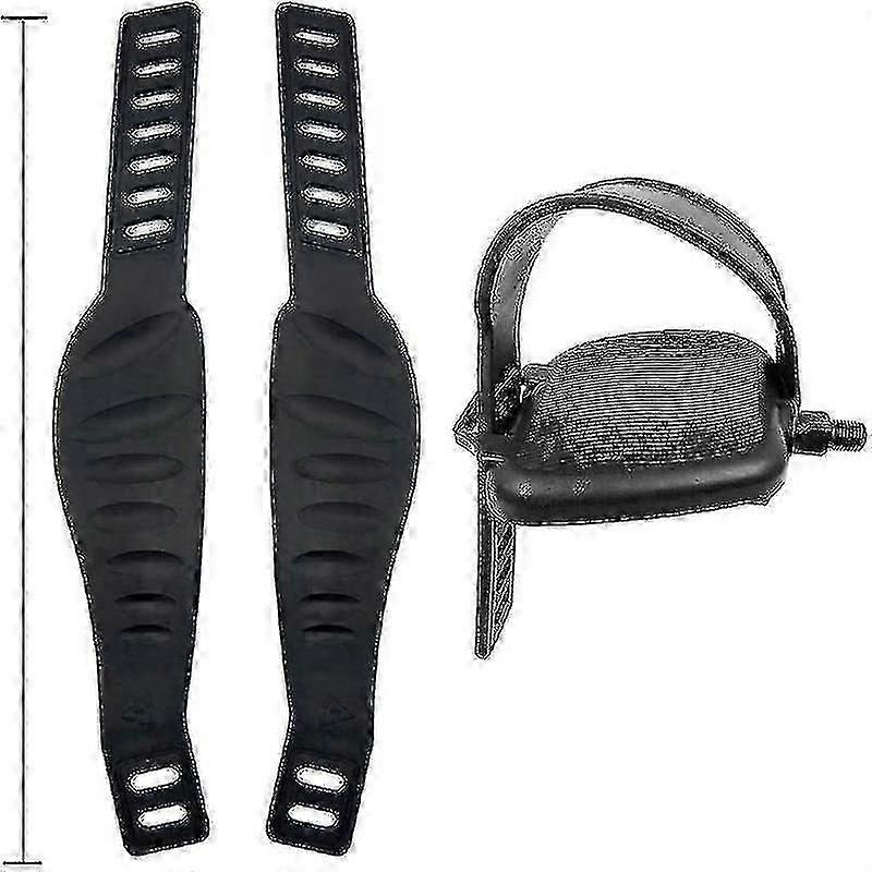 A Pair Of Exercise Bike Pedal Belts - High Quality And Widened Belts For Spinning Exercise Bike Bike