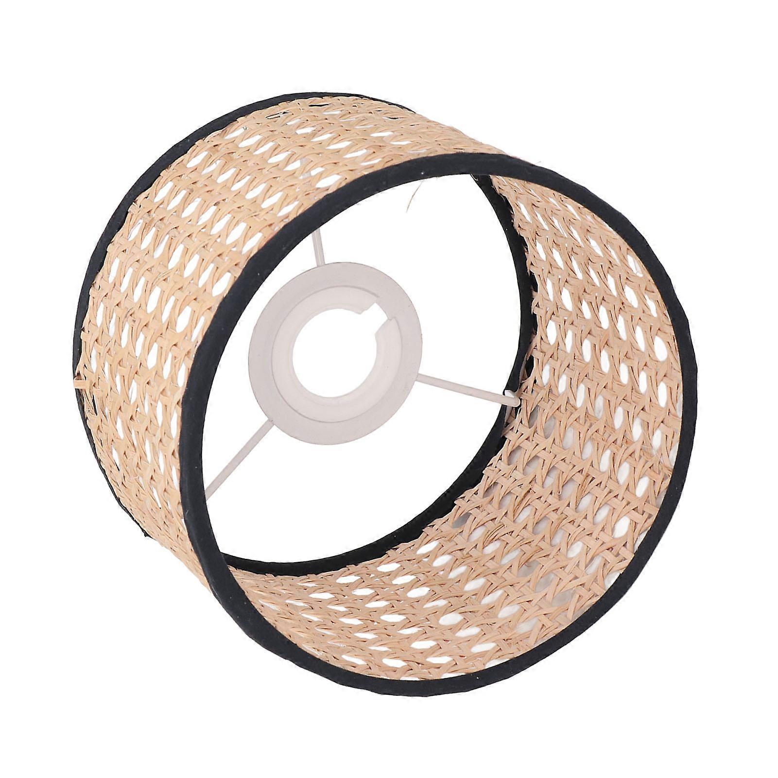 Rattan Lamp Shade Universal Rattan Woven Lampshade Lamp Cover for E27 E14 Chandelier Lamp Pendant Light Ceiling Lamp 