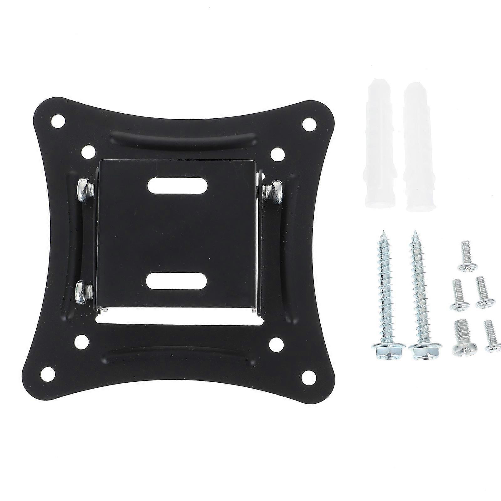 Monitor Bracket Wall Mount For 14-26 Inch Monitors Adjustable Support Rack For Home Use Black Color 1Set
