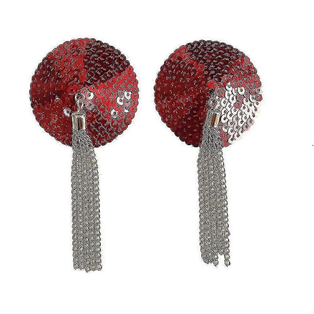 Paillettes Brillantes Cache-Mamelons Pour Femmes Réutilisables Silic Pasties Rave Pétales 2pcs