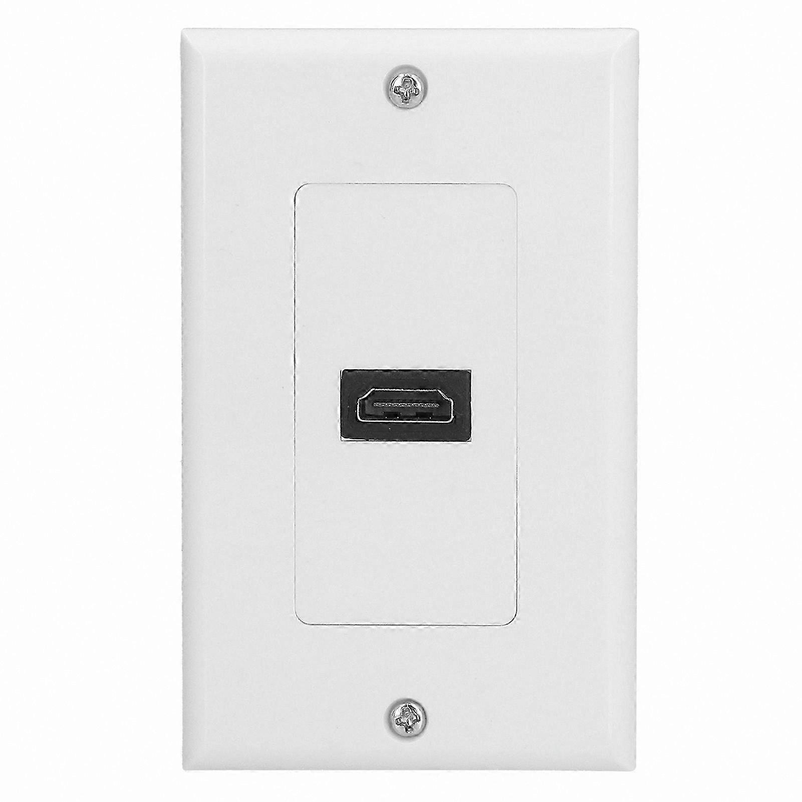 4K HDMI Pass Through Wall Plate for High-Speed Connections - Easy Installation Without Welding