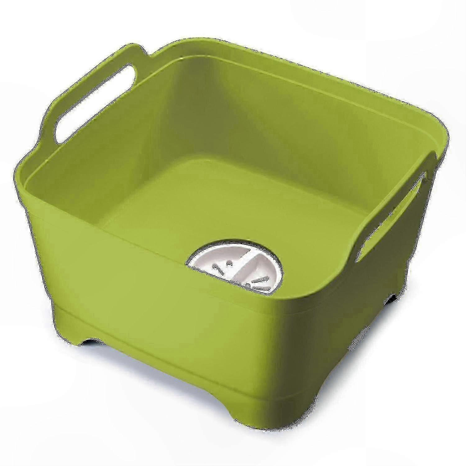 Green Wash and Drain Bowl for Kitchen Use