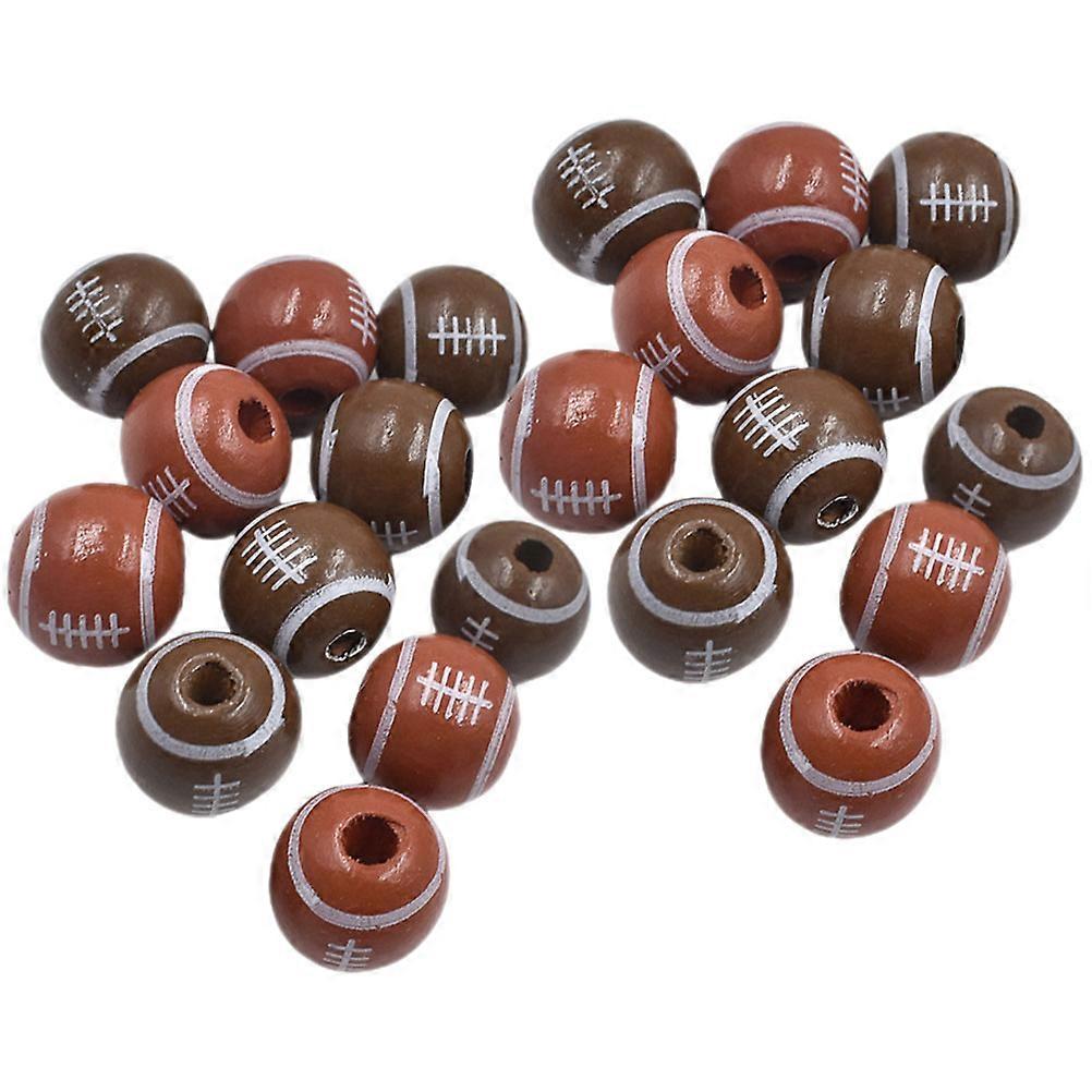 Assorted Color Sports Charm Spacer Beads for Bracelet Necklace Crafts Making 50Pcs