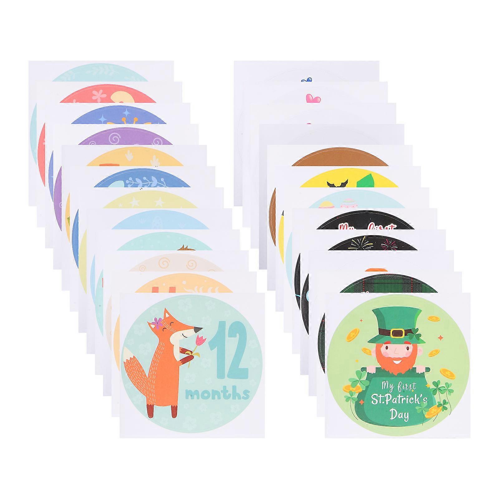 Monthly Design Stickers For Infants Capturing Their First Year Of Pcs