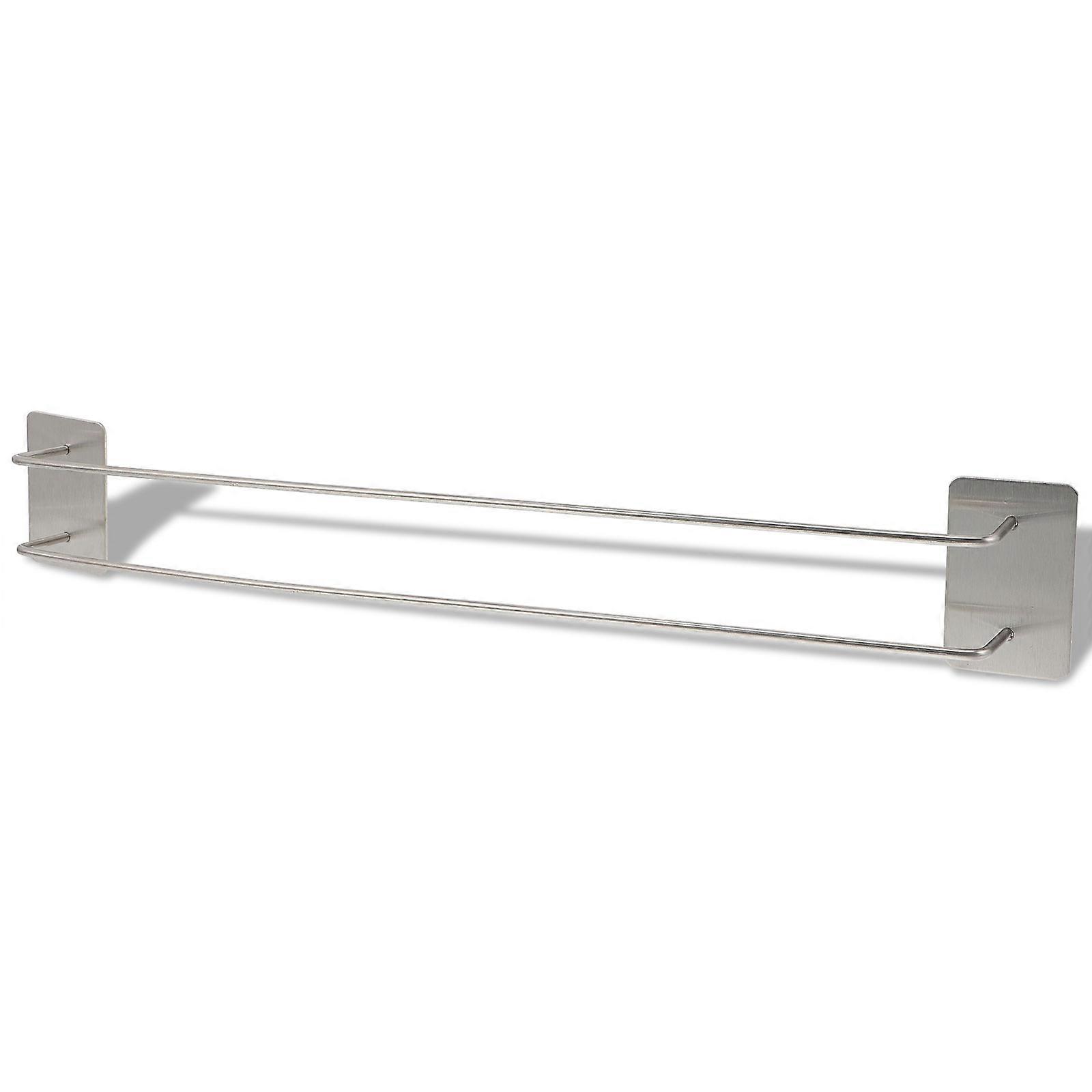 Étagère murale pour pantoufles en acier inoxydable argenté, installation facile (1 lot)