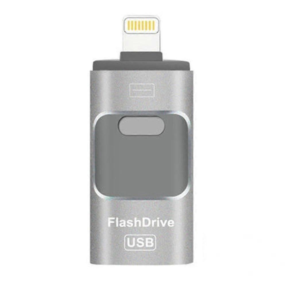 Usb Flash Drive, 3 In 1 Usb 3.0 Memory Stick, External Storage Thumb Drive Compatible With Iphone Ipad Android Computer