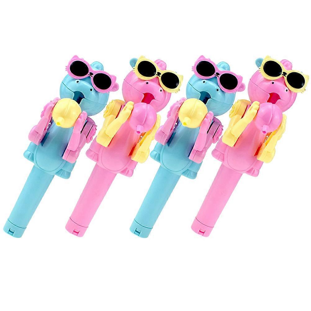 Funny Plastic Lollipop Robot Holder Creative Toy For Children Ideal For Birthday Parties And Concerts With Mouth Opening Feature