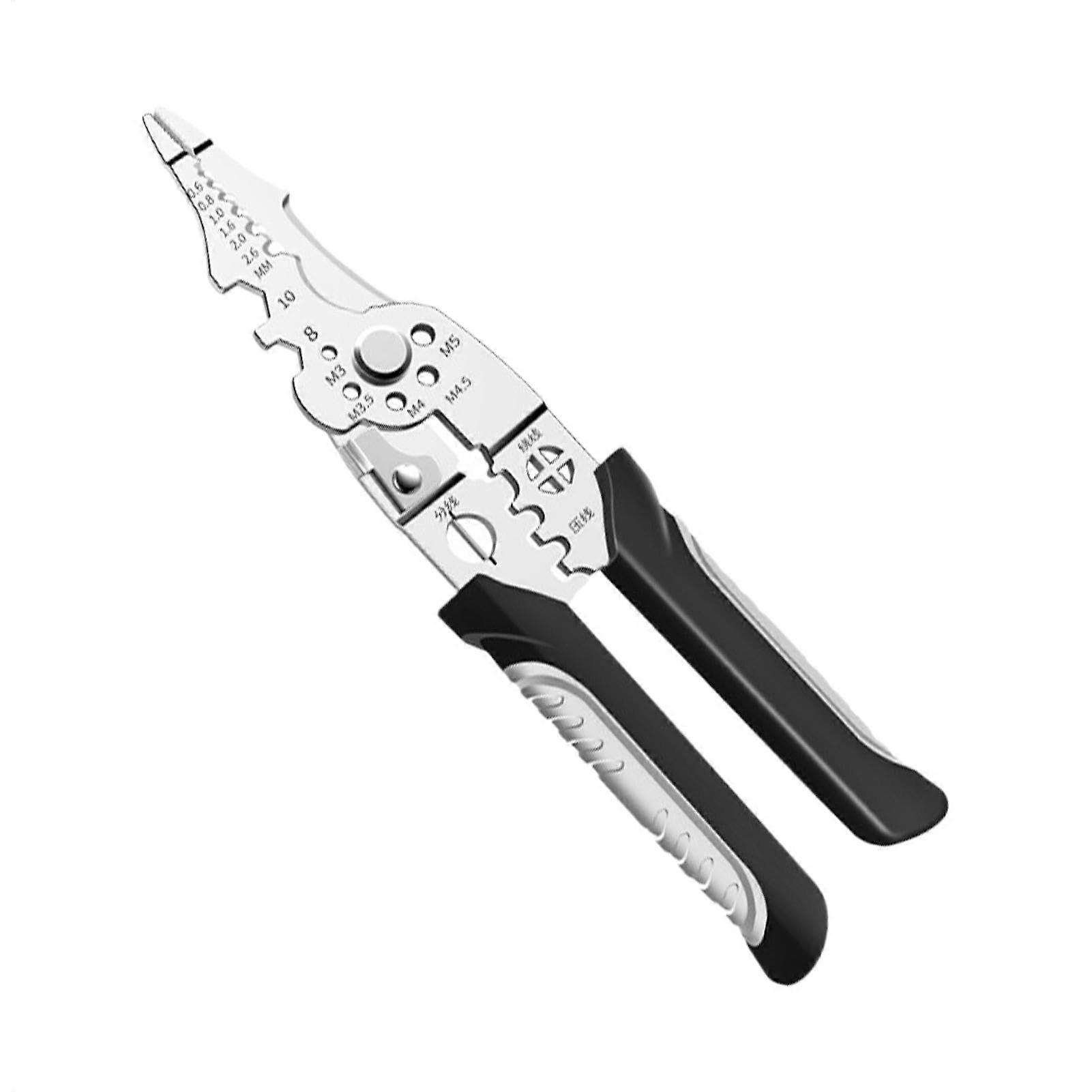 Abisolierzange - 21-in-1 Wire Stripping Tool, Cable Splitter, Multi-Function Electrician Hand Tool with Ergonomic Grip