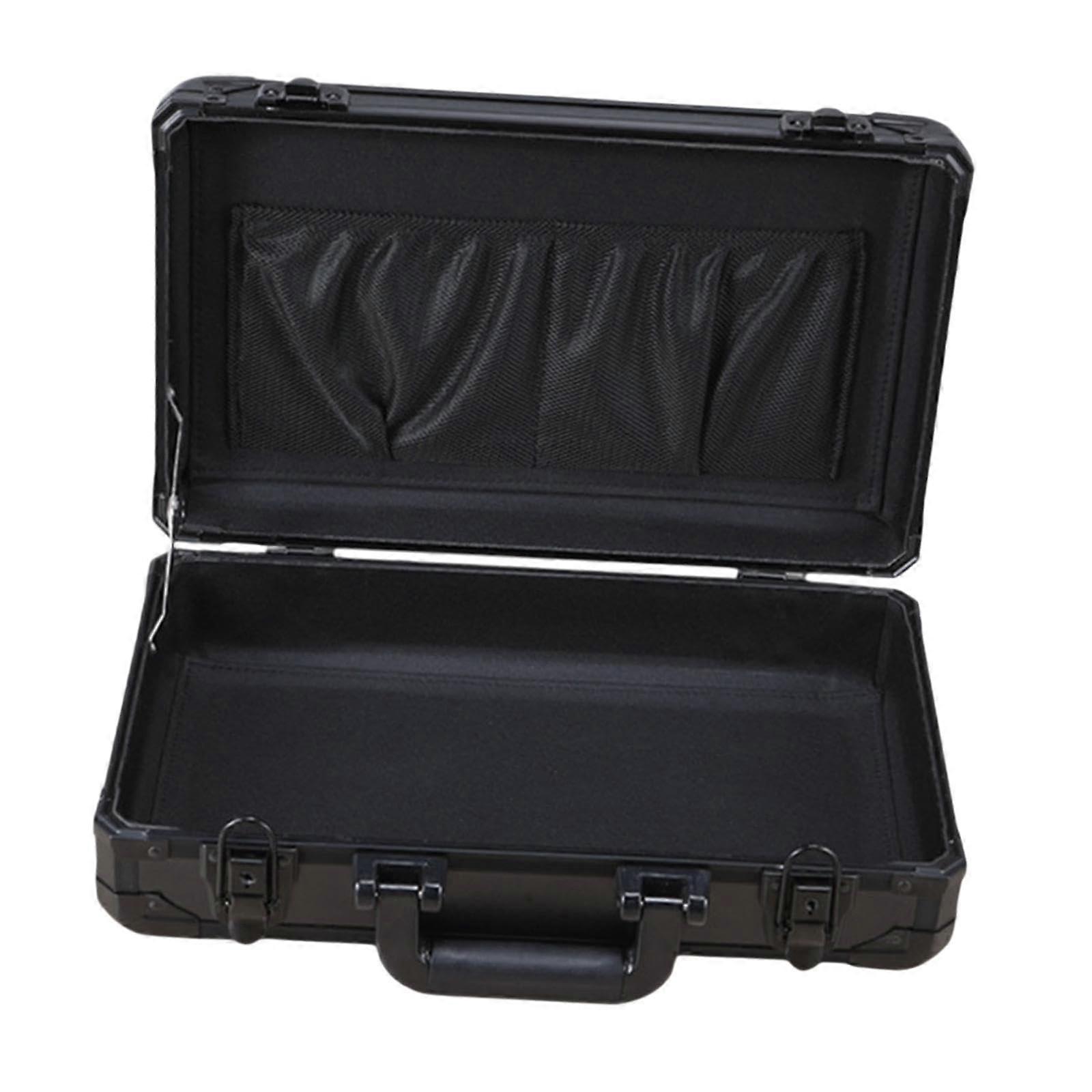 Portable Lockable Tool Box Hard Shell Case Key Pouch for Outdoor Use, Style A