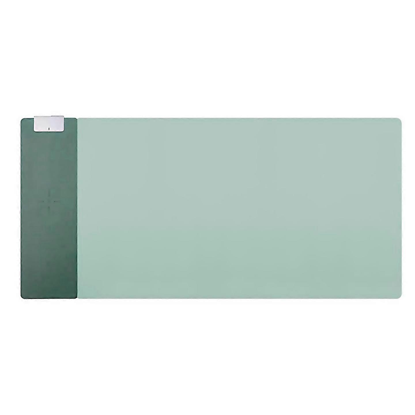 For Mouse Pad Pure Colour Pu Material Slim Design Wireless Fast Charging Desk Pad Phones Keyboard