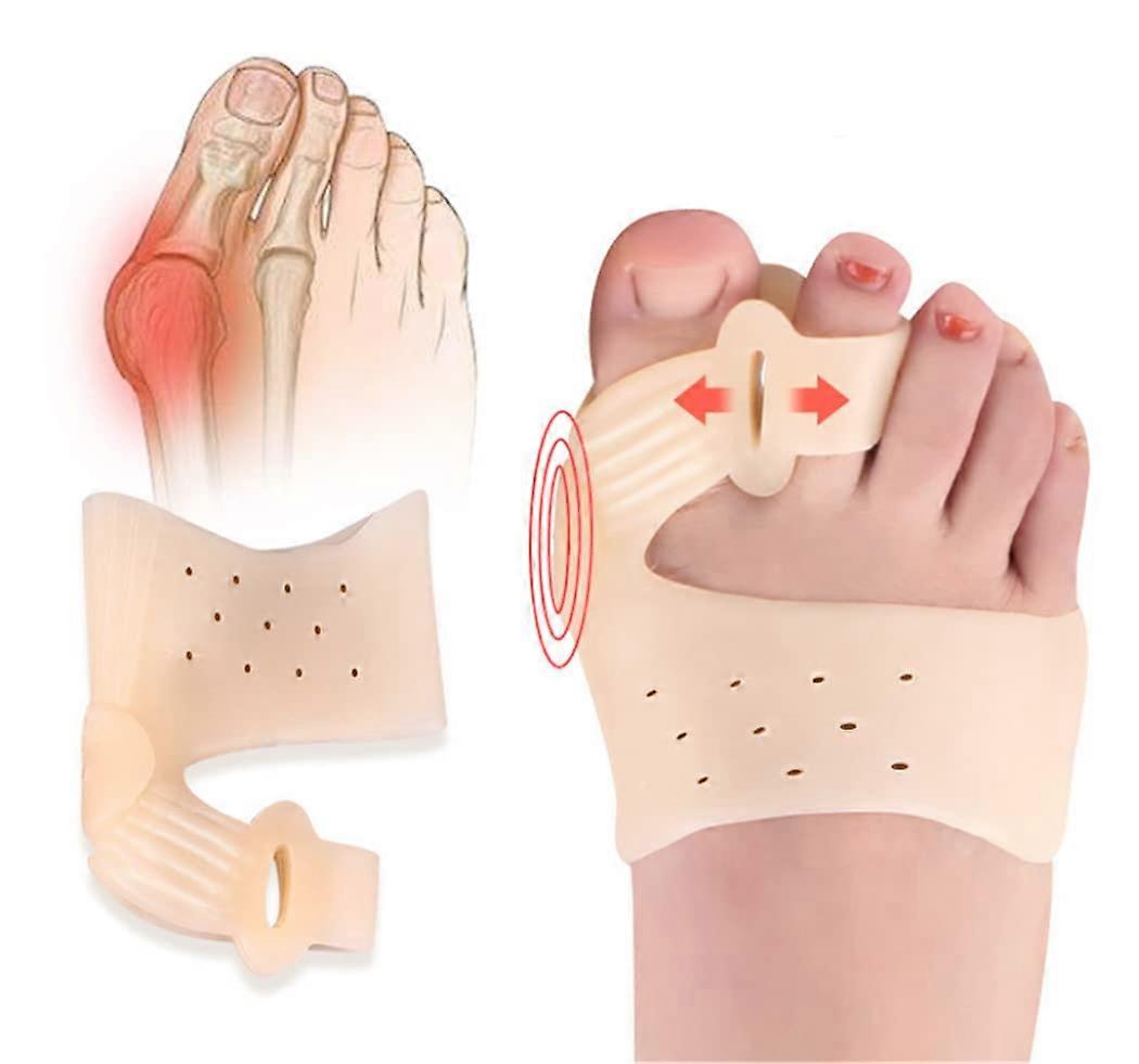 Bunion Corrector Socks - Soft Breathable Hallux Valgus Splint, Big Toe Separator, Hammer Toe Straightener for Men and Women