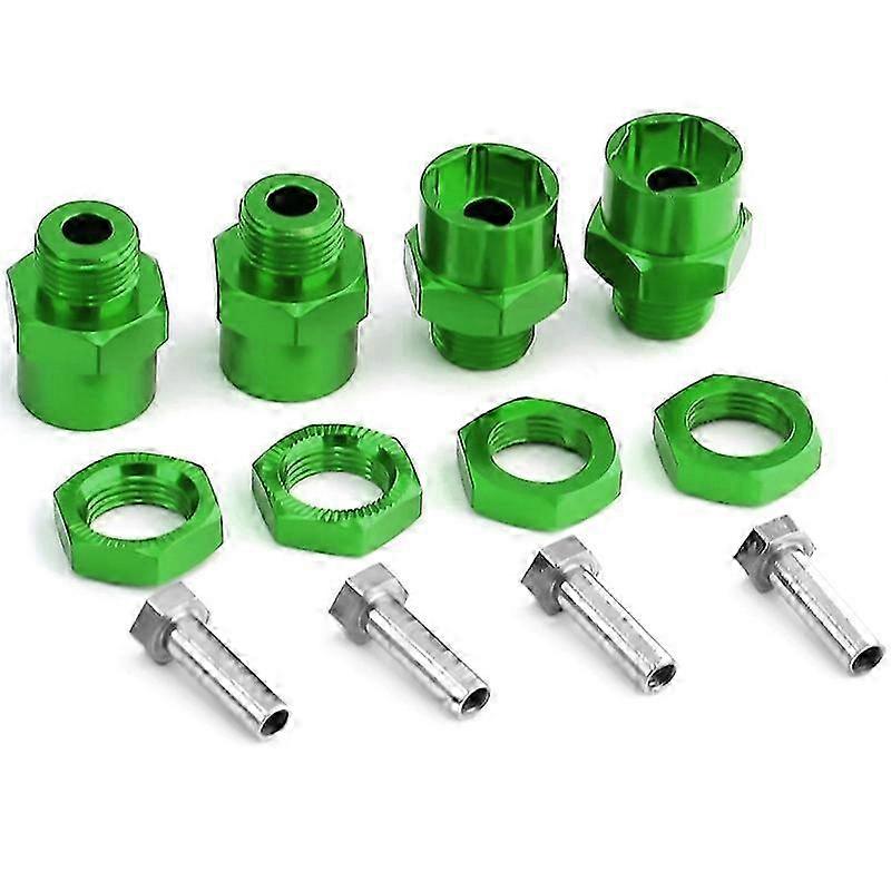 curse Hubs Adapter Extension Conversion Nuts for 1/10 RC Car,Green