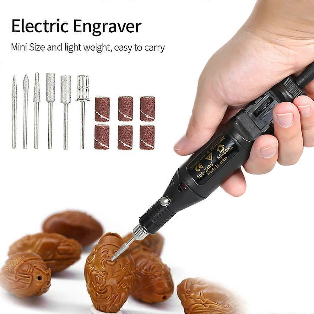 14pcs Mini Electric Grinder Drill Set 100-240V Variable Speed