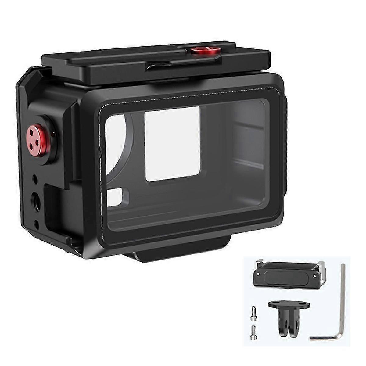 Waterproof Case 80M Underwater Protection Diving Housing with Magnetic Quick Base for Action 5 Pro 4 3 Action Camera