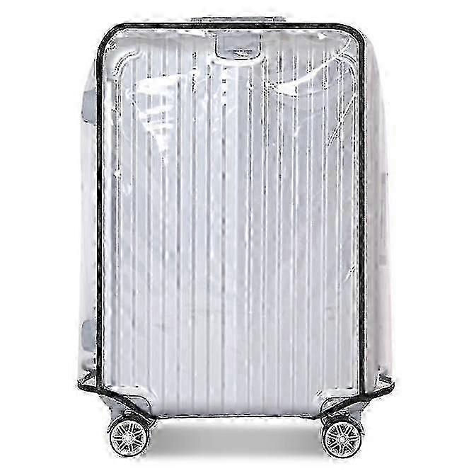 Capa de bagagem de PVC à prova d'água e à prova de poeira se encaixa em malas de 20 polegadas para proteção de viagem