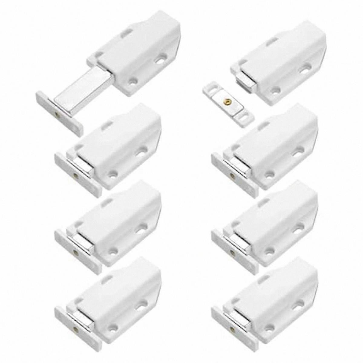 Heavy Duty Magnetic Push Latch Set, 8 Pack Touch Release Cabinet Hardware for Push-to-Open Doors