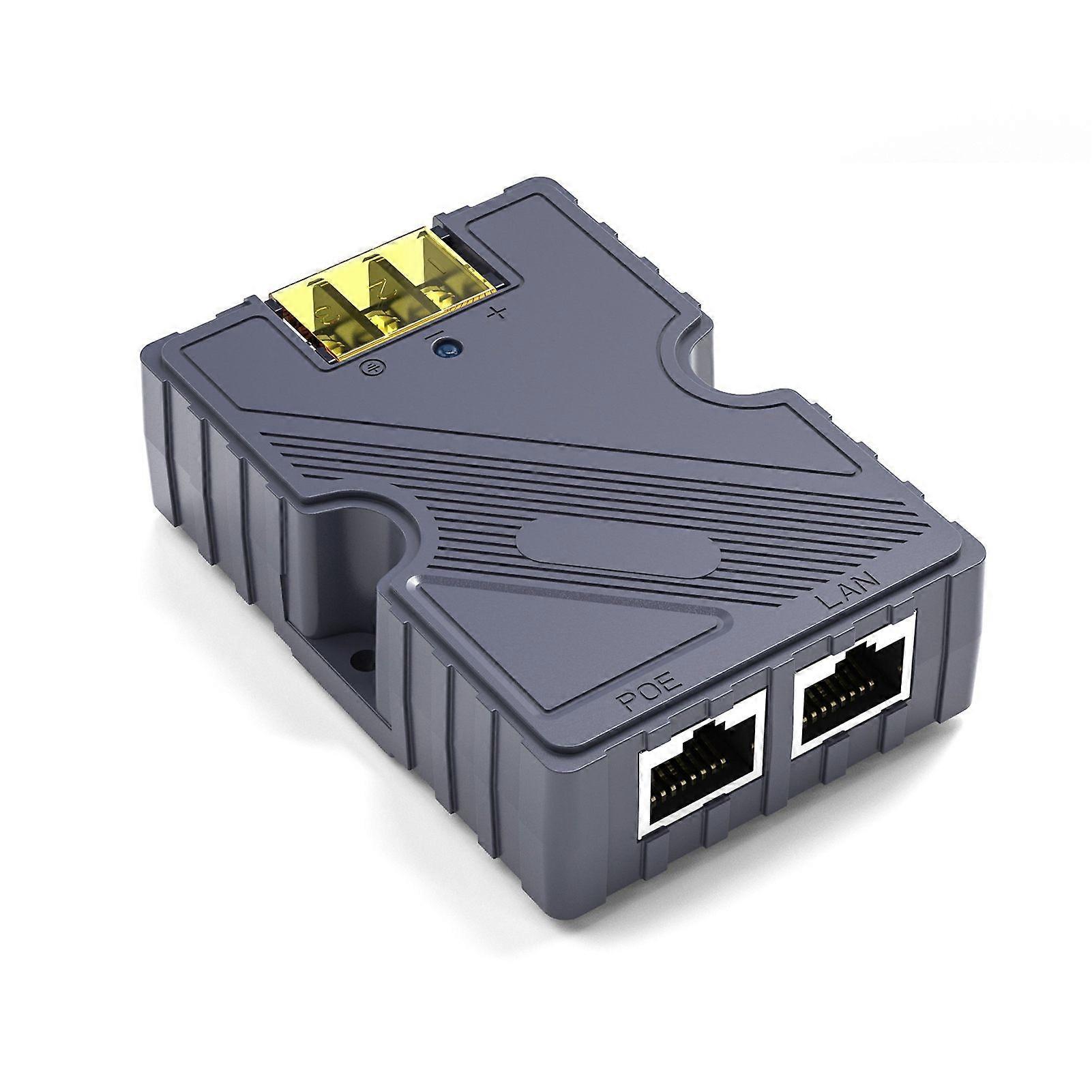 PoE Injector 4857V 3A GigE Passive ABS Surge ESD Protection 150W with LAN for Starlink Internet Kit Satellite