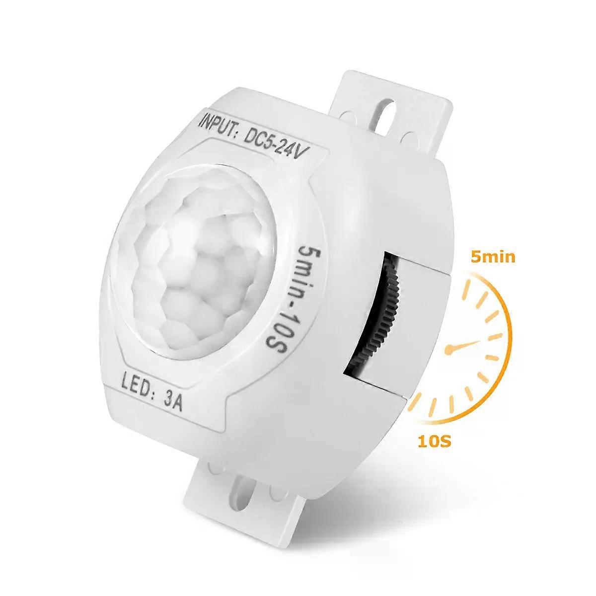 DC 5V 12V 24V 3A Highly Sensitive PIR motion Sensor Light Switch Infrared IR Sensor Detector Switch Time Delay for LED Strip