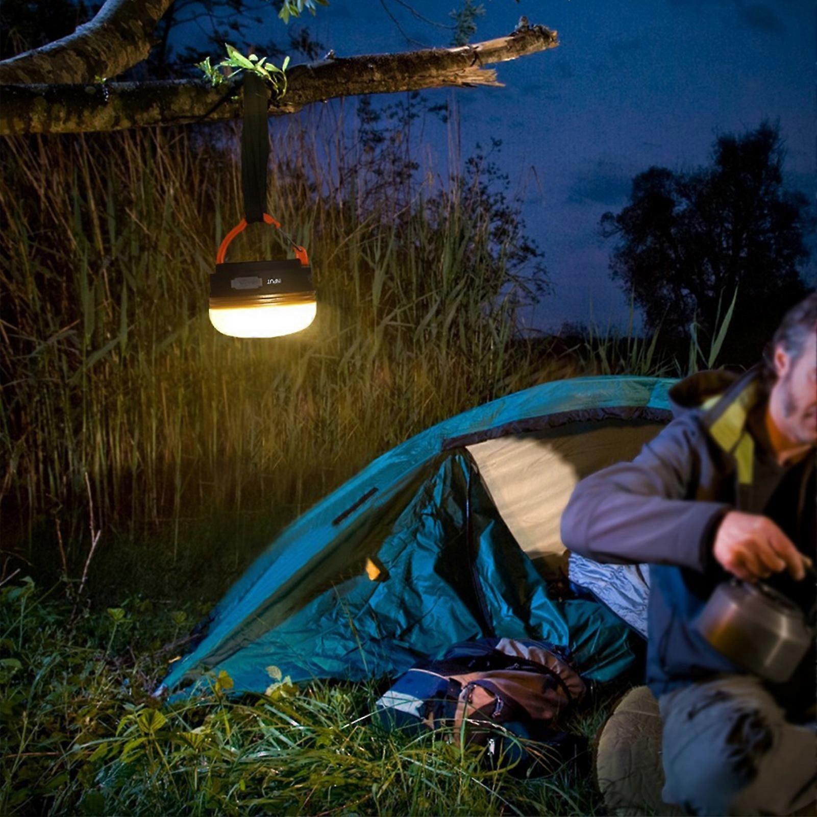 Outdoor Camping Lantern LED Tent Light USB Rechargeable 7x8cm