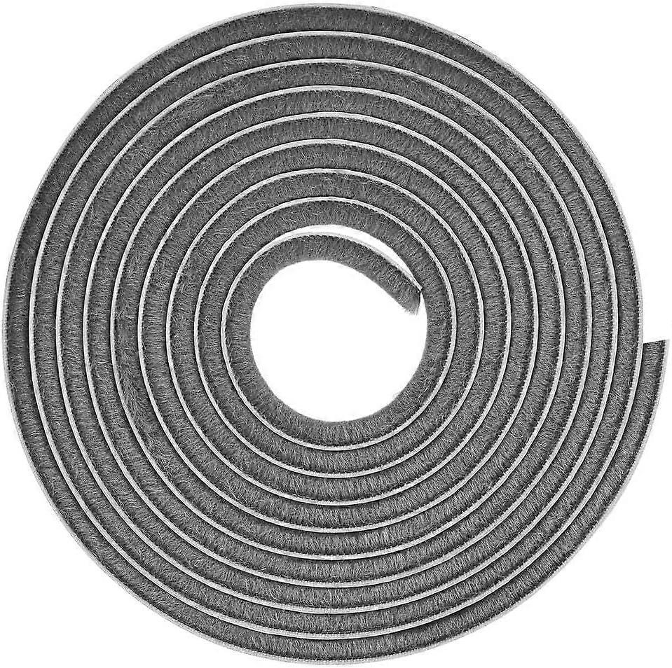 Brush Seal 5m(L) x 9mm(W) x 15mm(D), Self-adhesive Sliding Door Seal, Dustproof, Windproof, Noise Reduction, Sliding Window Seal for Doors, Windows