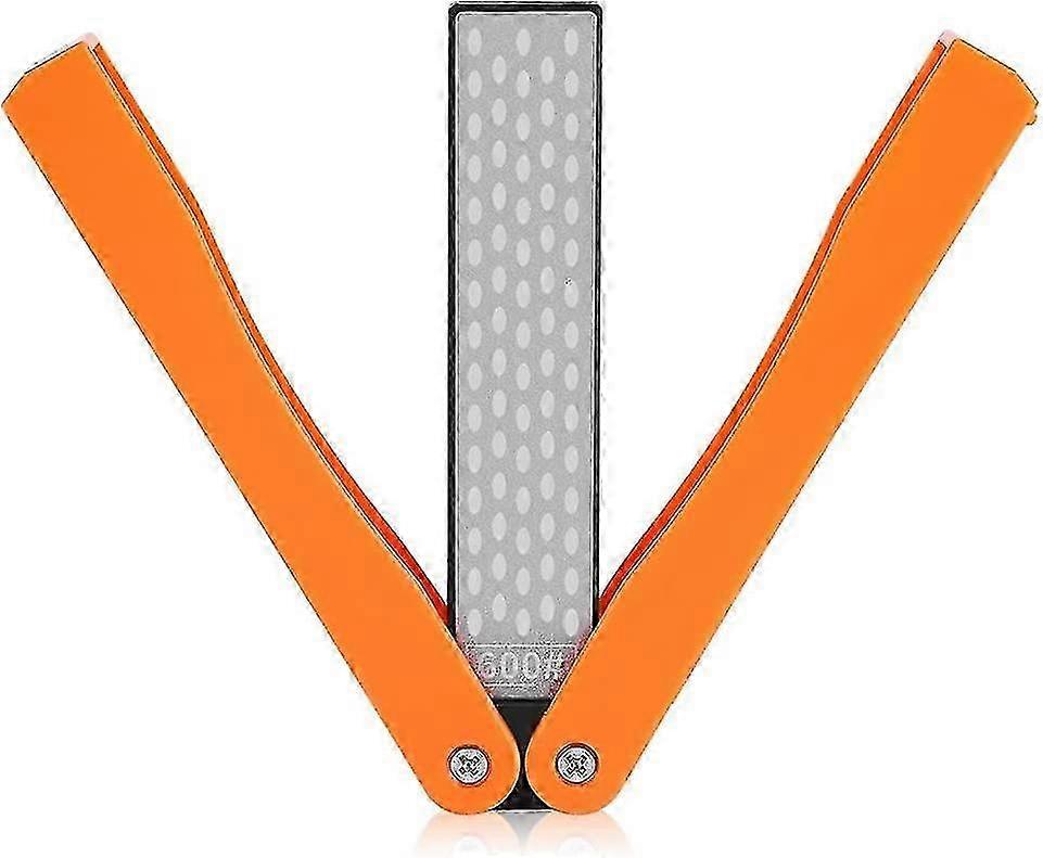 400/600 Grit Knife Sharpener, Double-sided Folding Diamond Sharpening Stone Tool