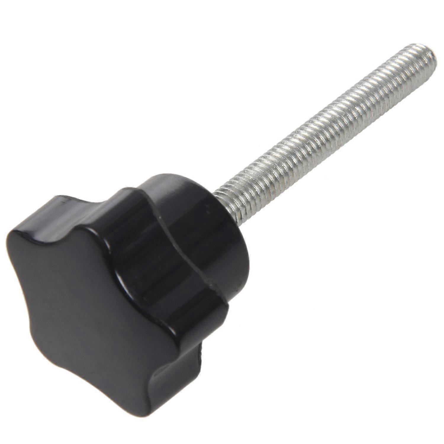 6 pièces M6 x 50 mm, tête en plastique en forme d'étoile avec verrouillage, filetage mâle, poignée de bouton