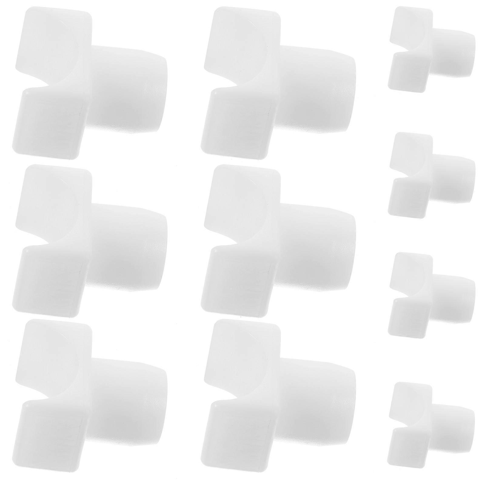 Replacement Rail Guide Wheelchair Seat Rail Guide for Transport Chairs Durable Abs White Stable Support 10Pcs
