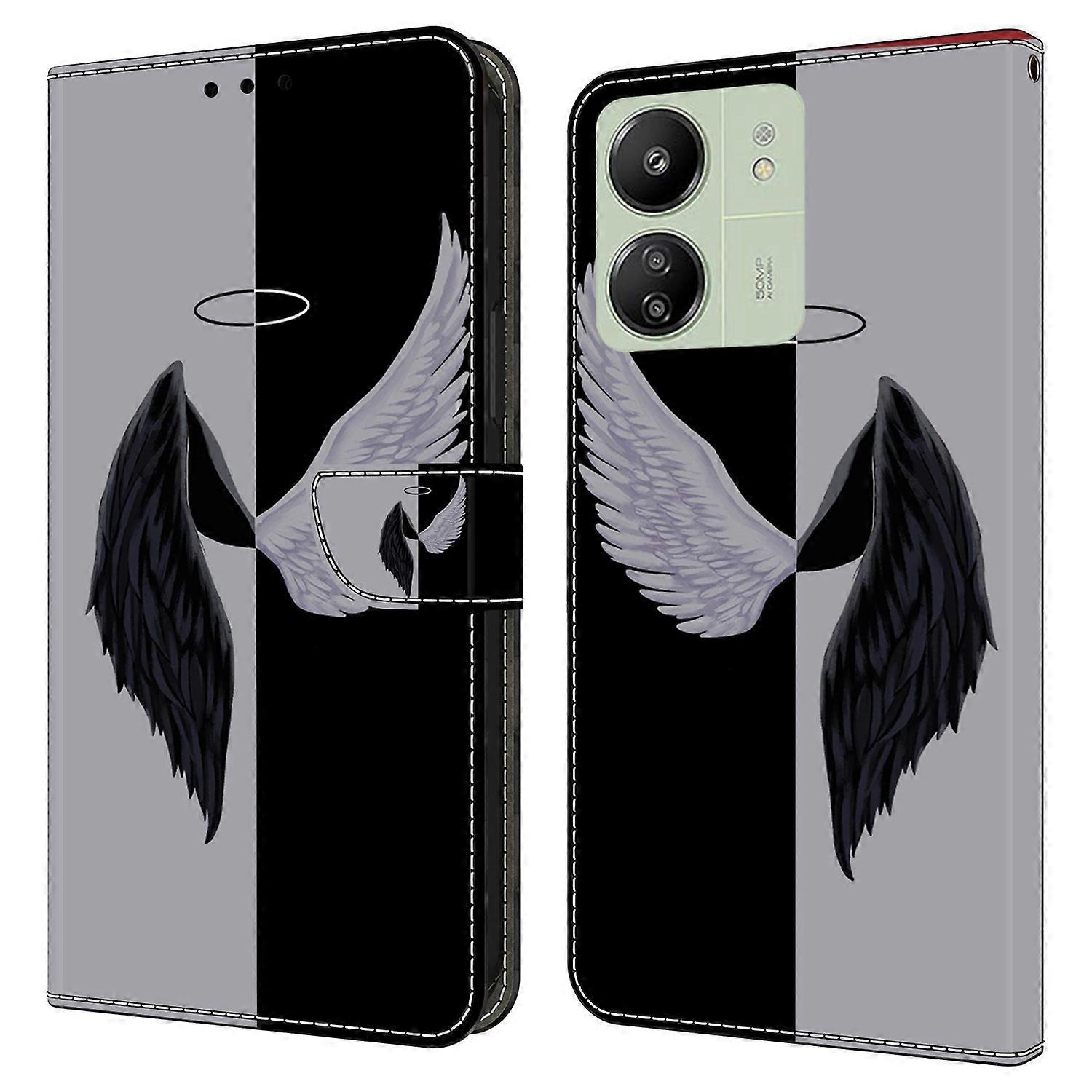 For Xiaomi Redmi 13C 4G/13C 5G/Poco C65 4G/Poco M6 5G/13R 5G Phone Case PU Leather 3D Pattern Flip F