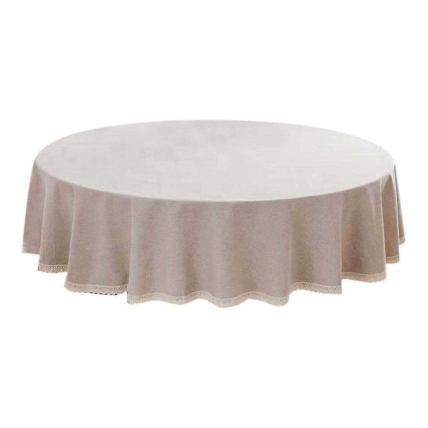 Lace Round Tablecloth - Stain, Splash, Oil and Fabric Tablecloth