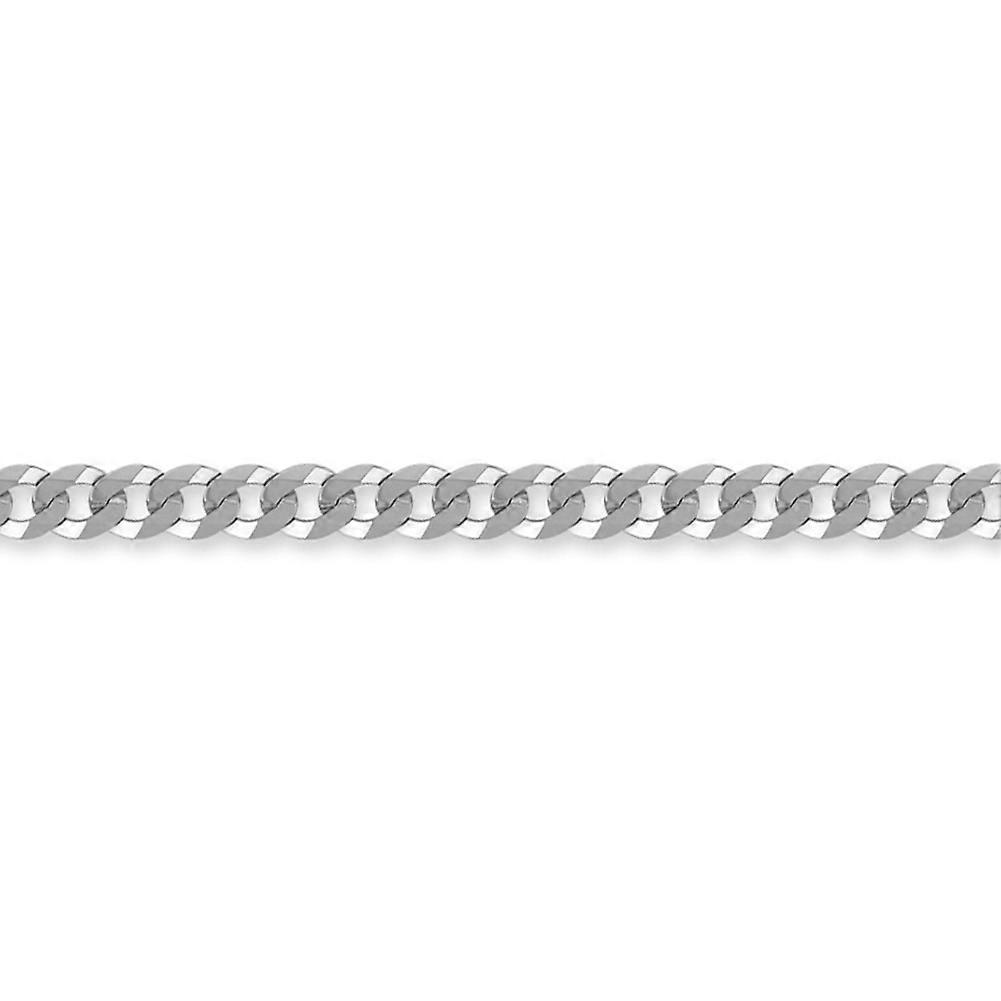 Jewelco London 纯银 5 毫米规格链条路缘手链 - 7.5 英寸女士