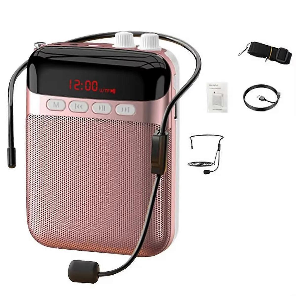 Voice Amplifier Wireless for Teachers Long Battery Life Adjustable Strap for Teaching Trainers Sing