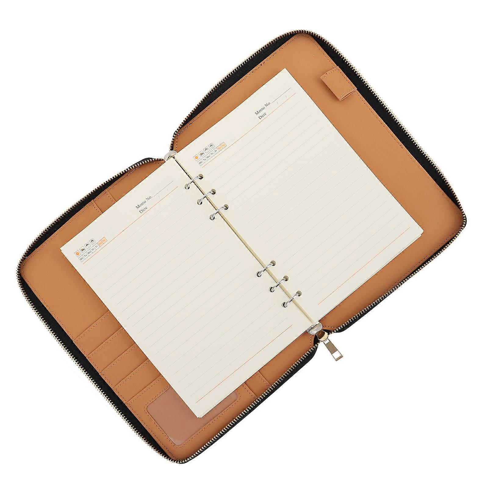 Office Notepad Business Notebook for Office with Zipper Bag