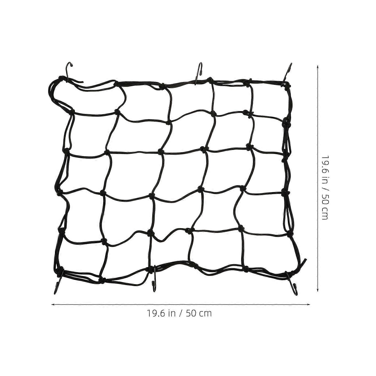 Motorcycle Fuel Tank Net Practical for Cargo Securing 1Pcs in Black Latex