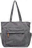 S&E Large Tote Bag with Multiple Compartments Practical & Versatile Gray