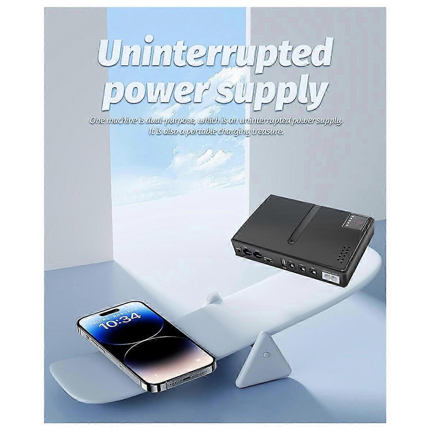 New No Battery UPS Uninterruptible Power Supply Router DC1018L Router 5V9V12V Optical Modem Monitori