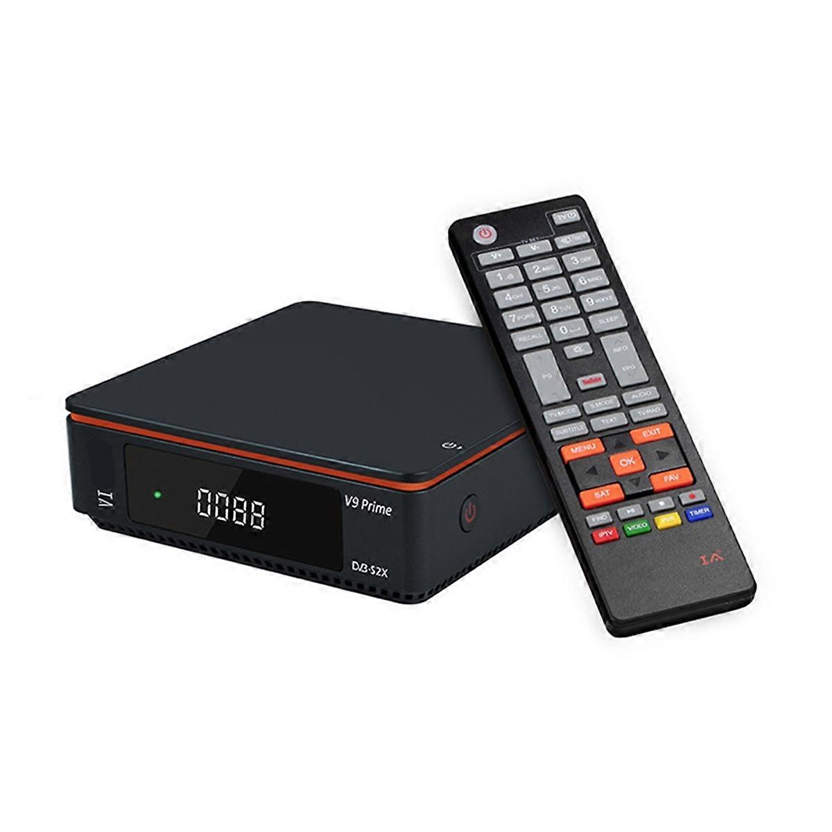 1080P DVB-S2 V9 Prime Satellite Receiver Receptor Wifi Full HD H2.65 FTA Support DVB-S/S2/S2X //T2MI HEVC UK Plug