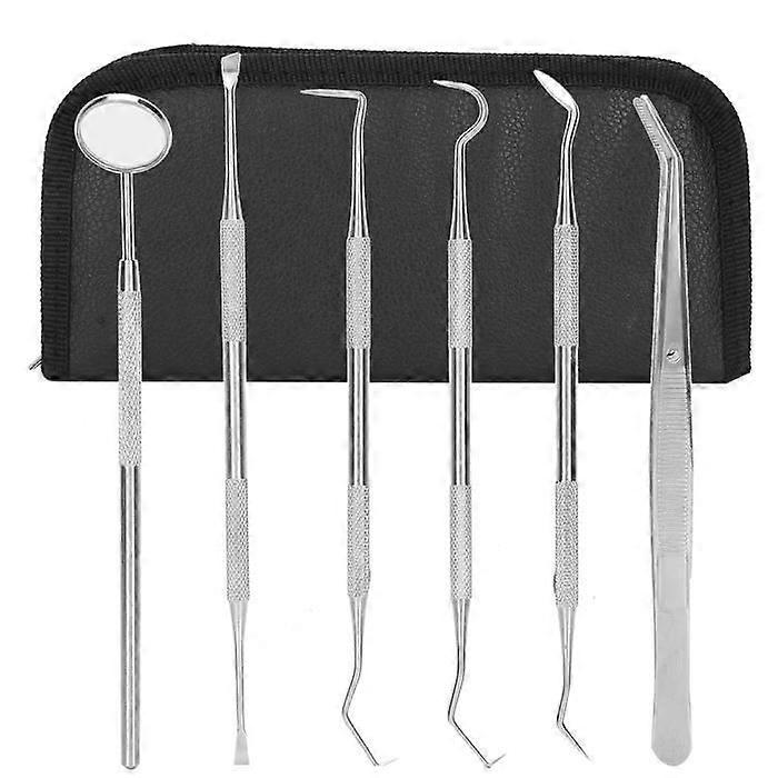 6pcs/Set Dental Tartar Remover Tooth Spatula Dental Instruments Dentist Care Tools
