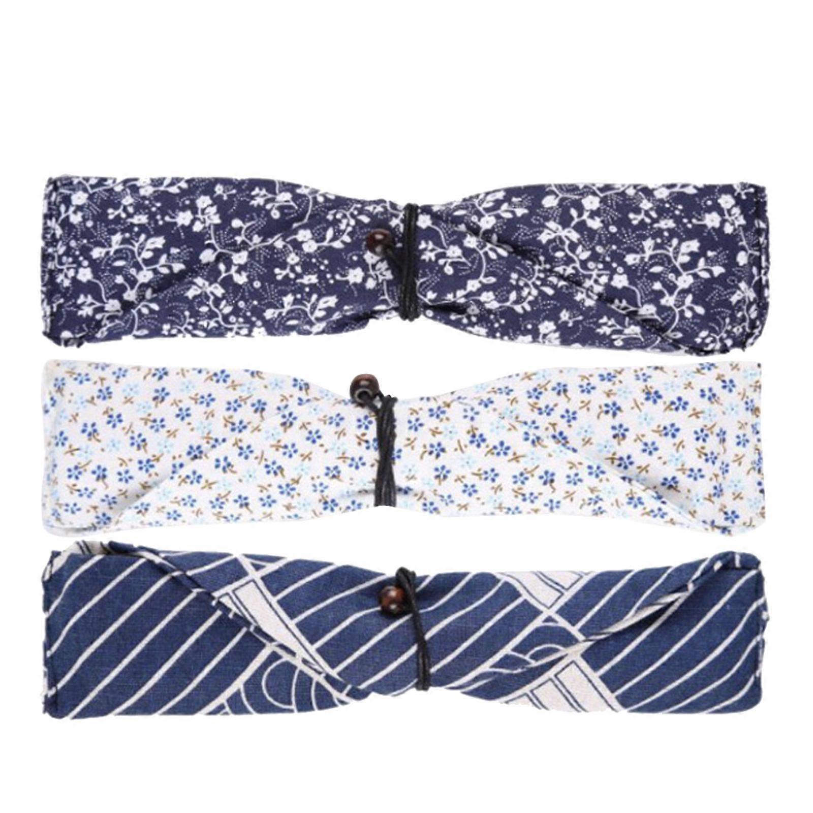 Portable Japanese Style Tableware Bags for Storage 9Pcs Chopsticks Bags