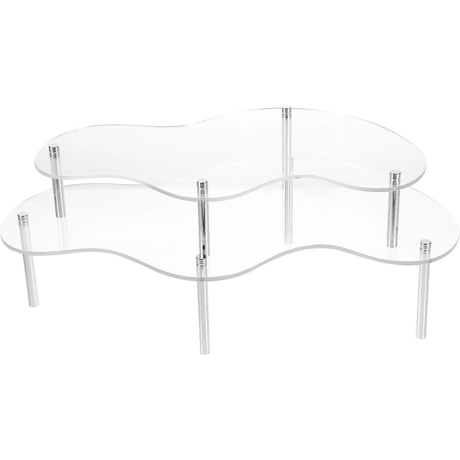 Acrylic Cake Stand Set Clear Cake Holder for Display Use 4Sets