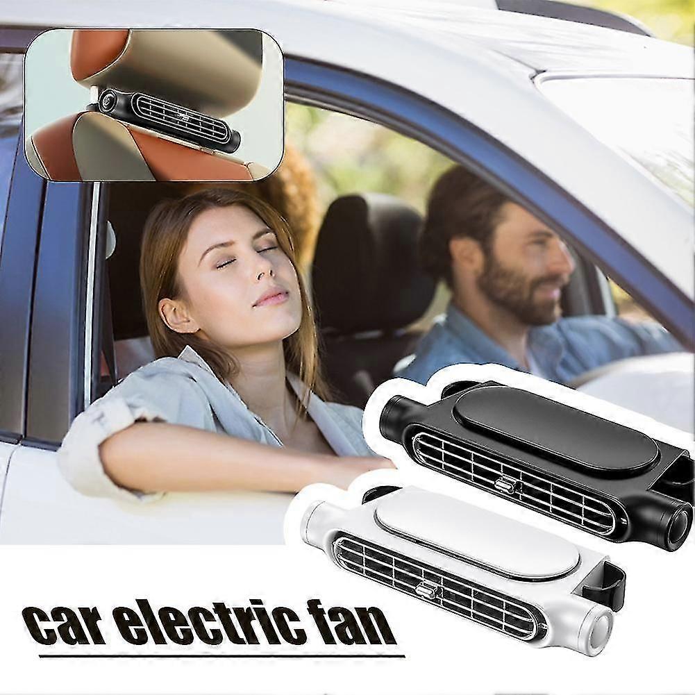 Portable Car Headrest Cooling Fan Front Rear Seat Fan Type-C