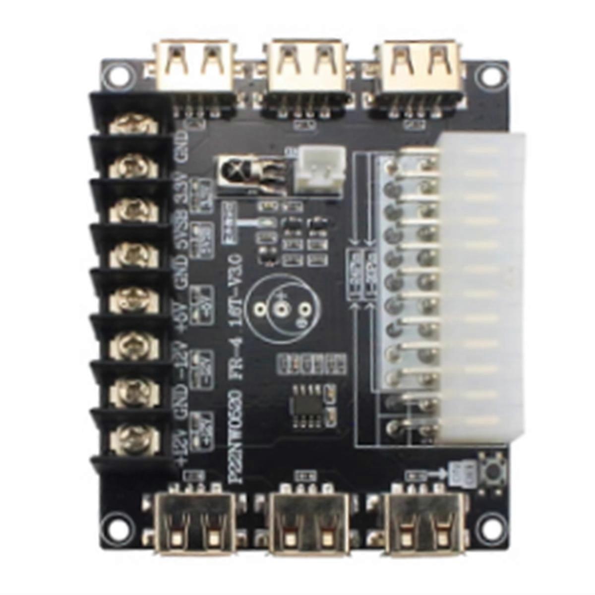 24 Pins ATX Power Supply Breakout Board Module Adapter Connector