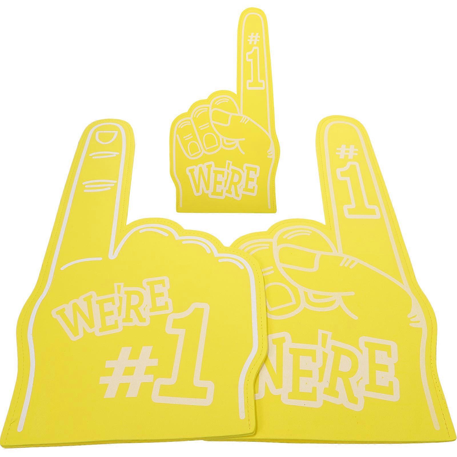 Cheerleading Foam Hands Party Prop with 6Pcs Foam Fingers for Sports