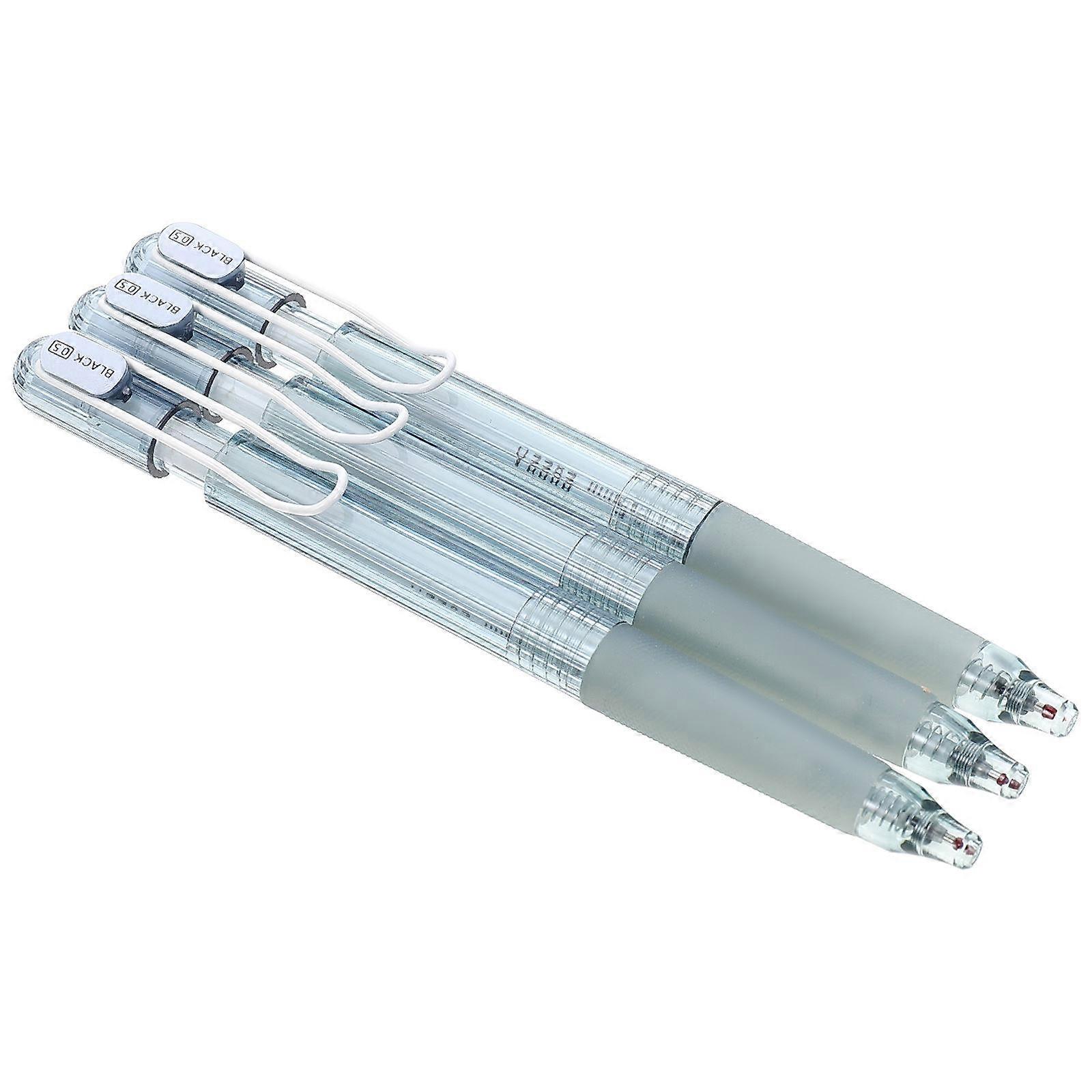 Portable Gel Pens Signature Pens 3Pcs Comfortable Writing Pen Blue