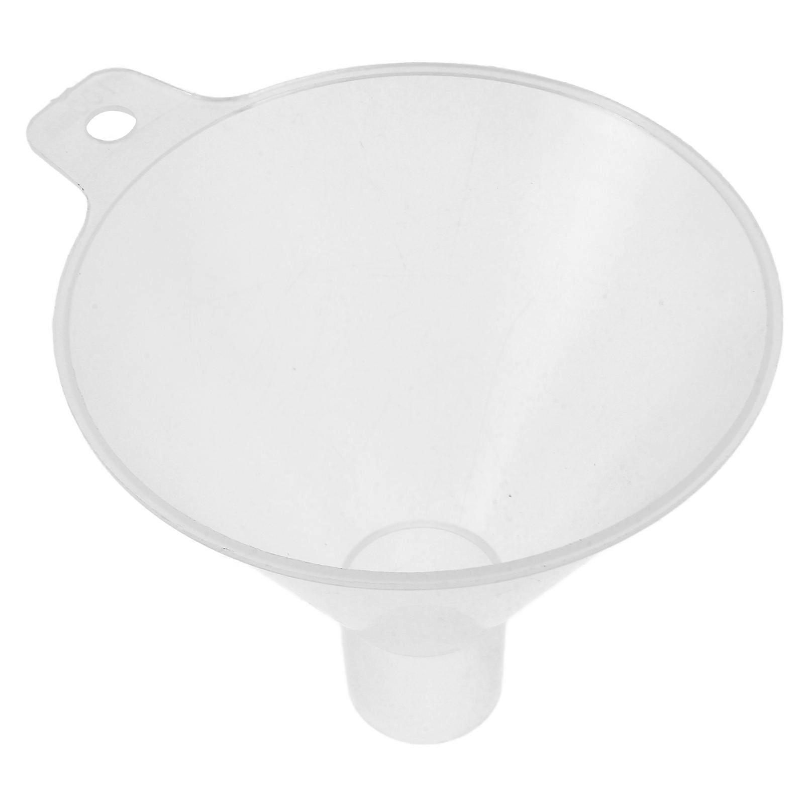 Lab Funnel Plastic Funnel for Adding Powder Reagents 2Pcs Clear Laboratory Tool