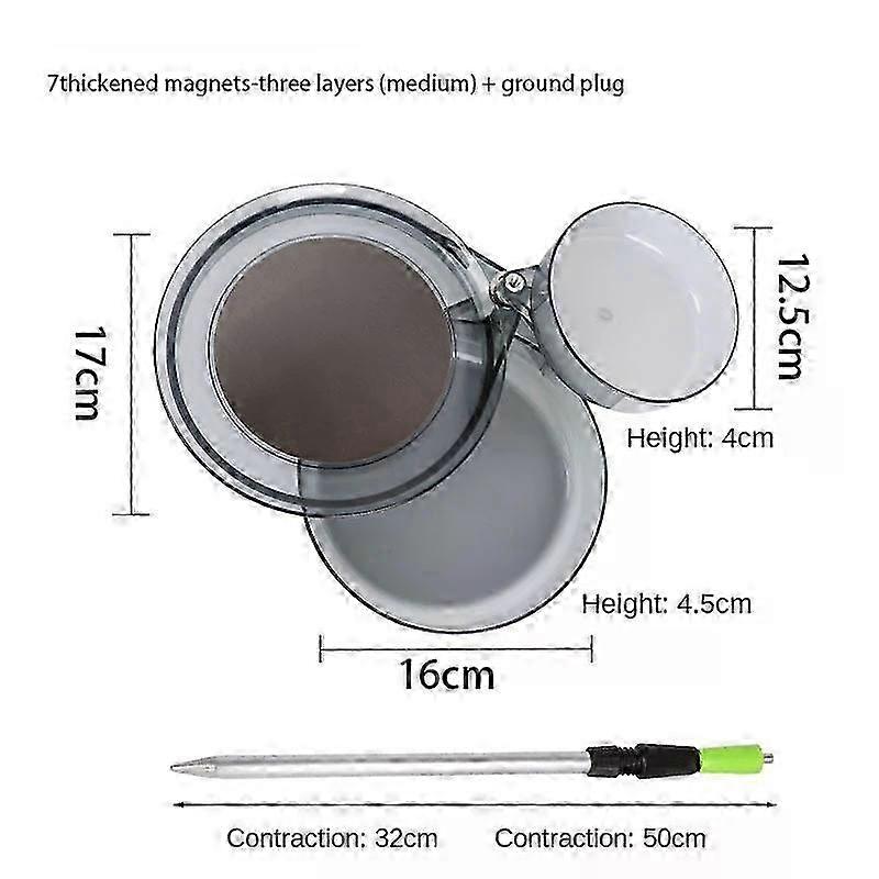 Full Magnetic Bait Tray Fine Workmanship Multi-layer Multi-angle Pull Bait 360-degree Rotation Sturdy And Durable Fishing Tools 2025