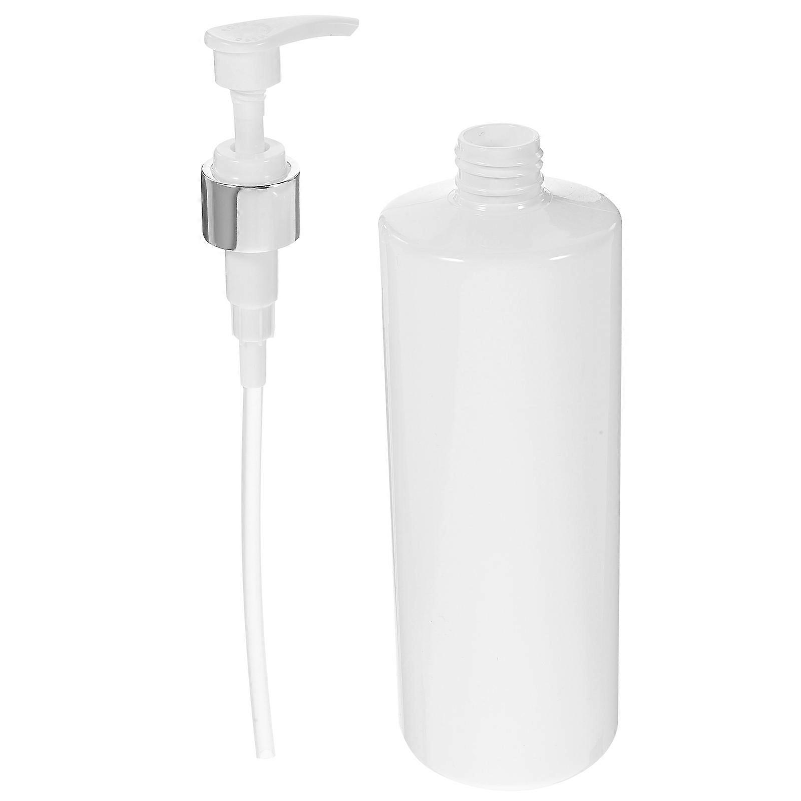 Travel Containers Toiletry Bottle Simple Design Emulsion Hand Washing Bottle 500ml White Liquid Storage 1Pack
