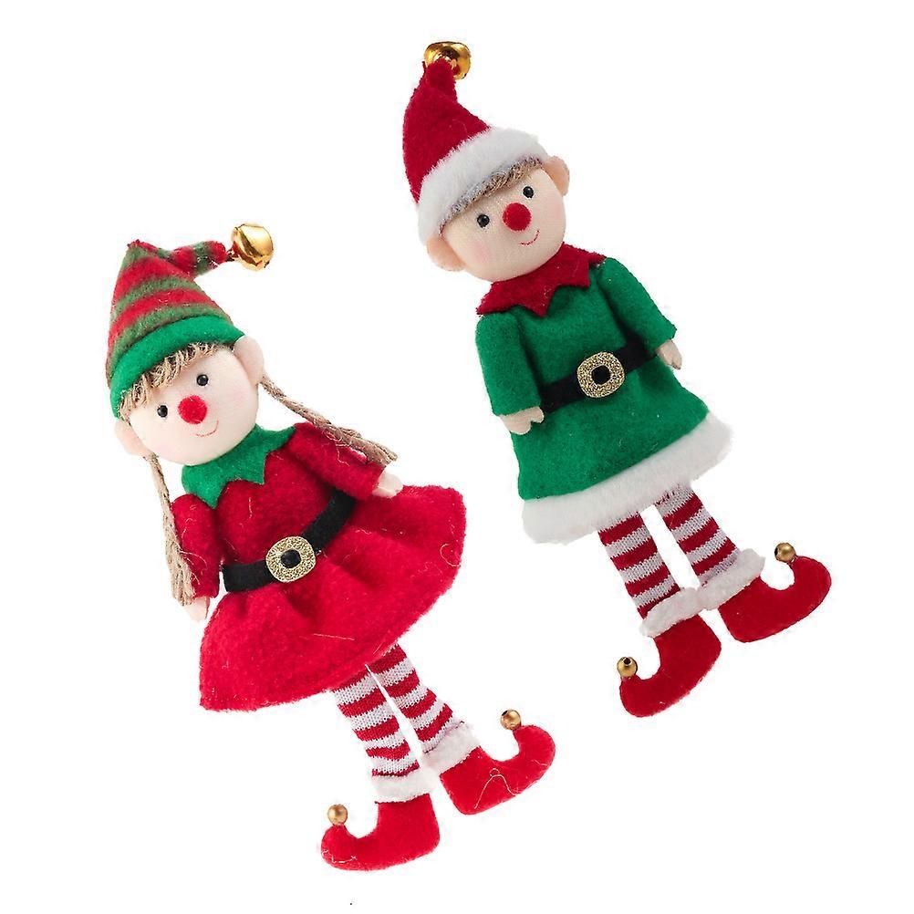 Christmas Hanging Ornament Doll Decoration 4Pcs for Xmas Tree